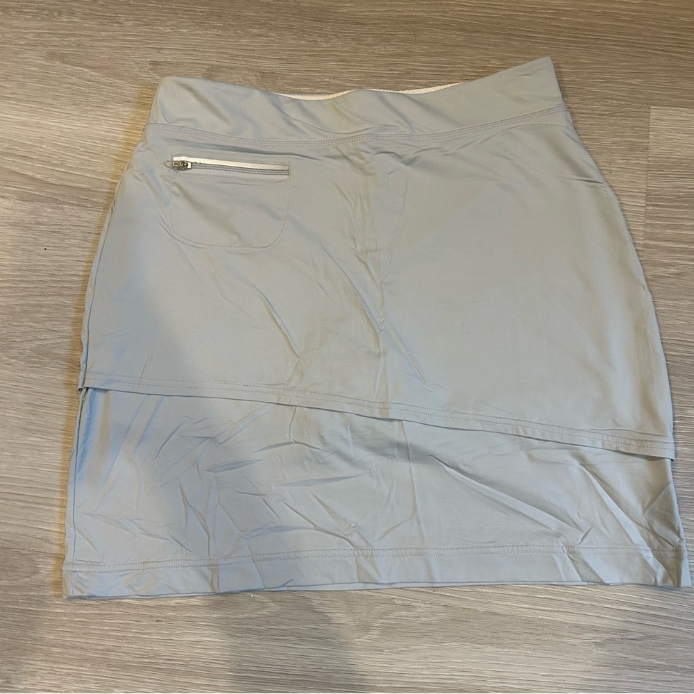 Bloq-UV Women's Light Grey Athletic Skort - Small